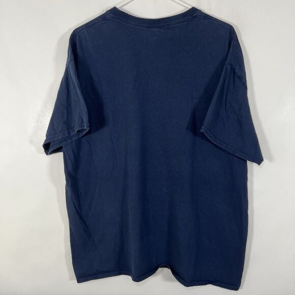 Snoopy Moon Landing Anniversary T Shirt Adult Size XL Navy Blue Gildan Tag USA - Picture 8 of 10